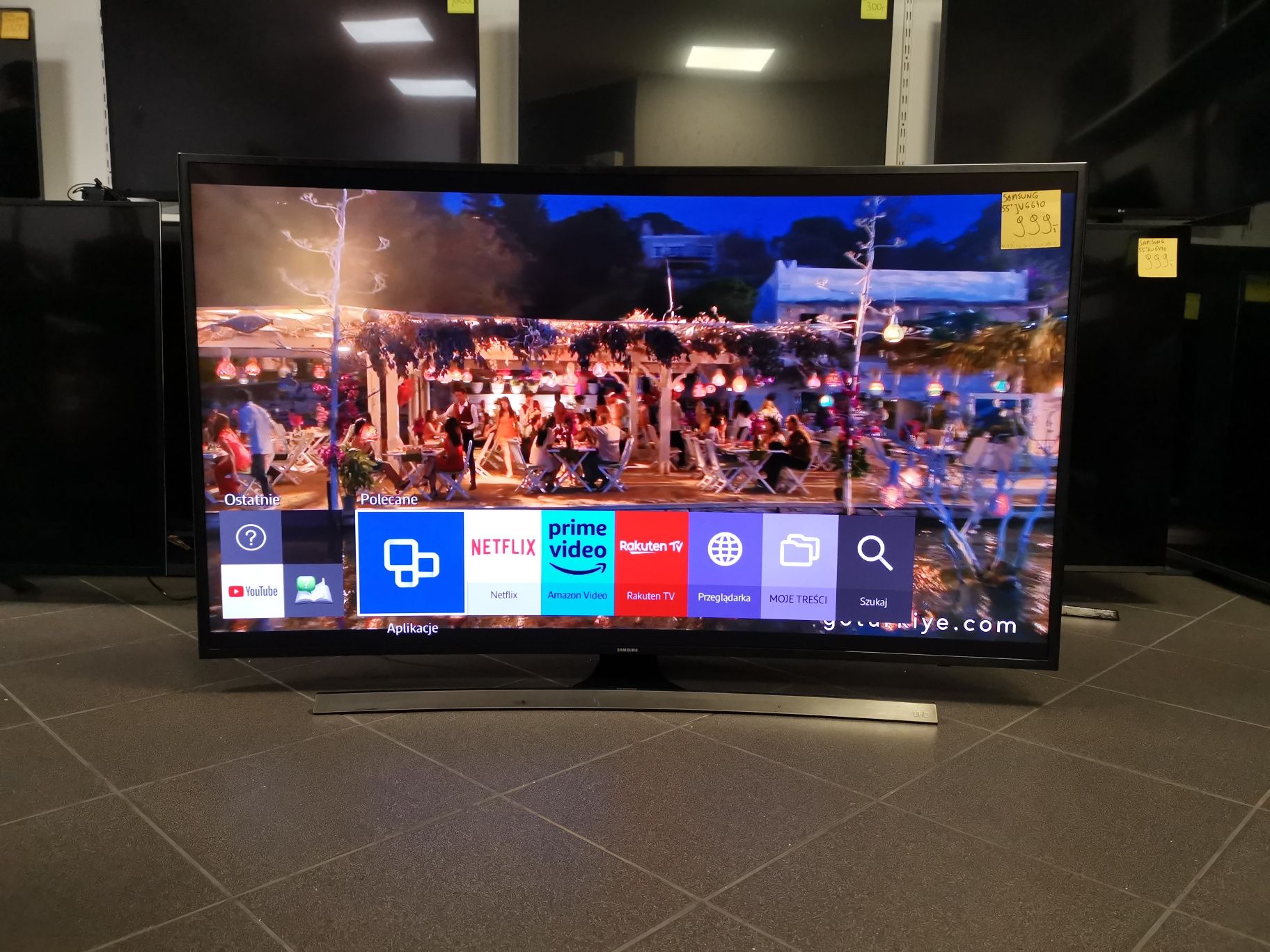 Samsung Curved 55 cali 4K UHD hdr Smart WiFi DVB-T2 55JU6640 gw3m