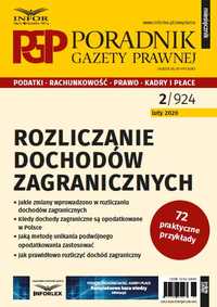 Rozliczanie dochodów zagranicznych 2020 MLI Poradnik Gazety Prawnej