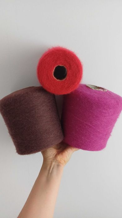 Superkid mohair 37% baby alpaca 37%  pa 26% z Włoch