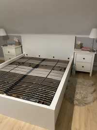 Łóżko podwójne Malm Ikea 160x200 + 4 pojemniki