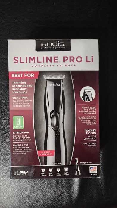 Andis Slimline Pro Li D-8 Black : AN 32475