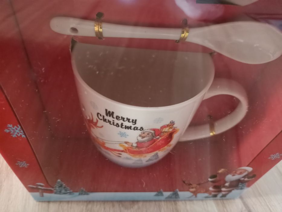 Duży kubek świąteczny z Mikołajem prezent
