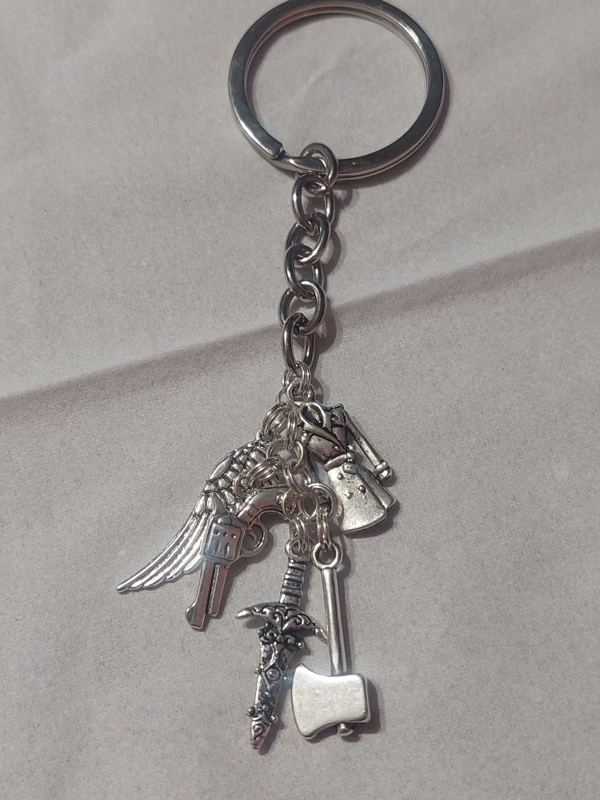 Брелок для ключей в стиле Сверхъестественное Кастиэль ангел