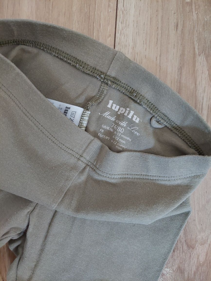 Legginsy khaki 74/80