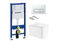 Інстпляція з кнопкою GEBERIT + Безобідковий унітпз KollerPool KVADRO
