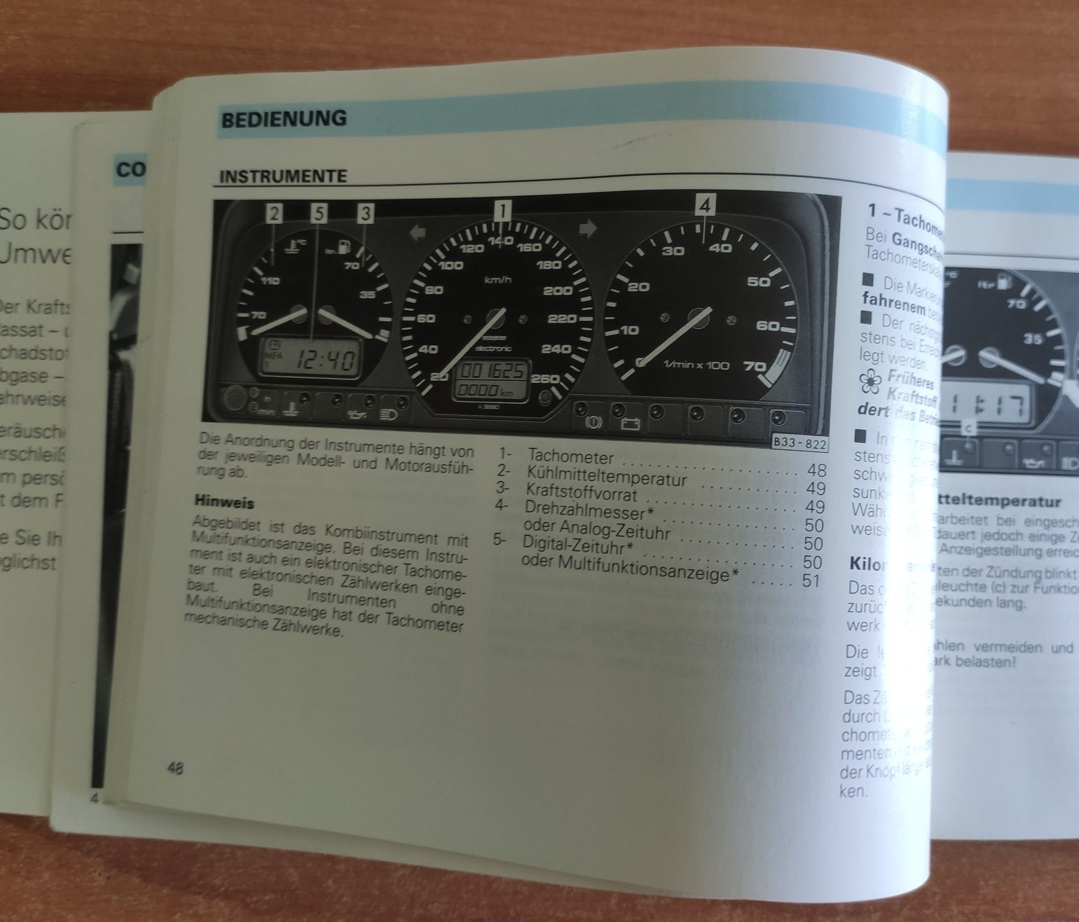 Volkswagen Passat B3 fabryczna instrukcja obsługi w języku niemieckim