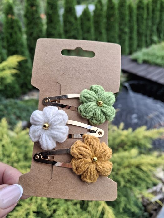 Spinki do włosów handmade 3 szt.