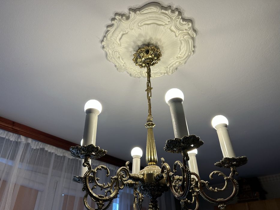 Lampa mosiężna wisząca