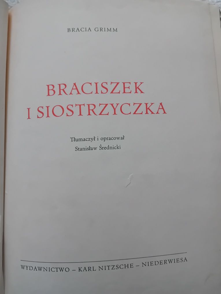 Braciszek I siostrzyczka- Bajka Braci Grimm- 1963r.