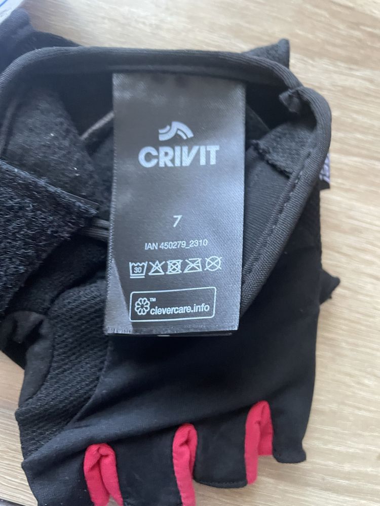 Велосипедні рукавички crivit без пальців