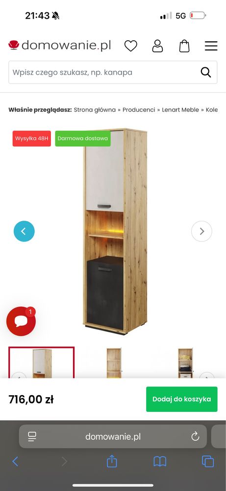 Komplet mebli Qubic