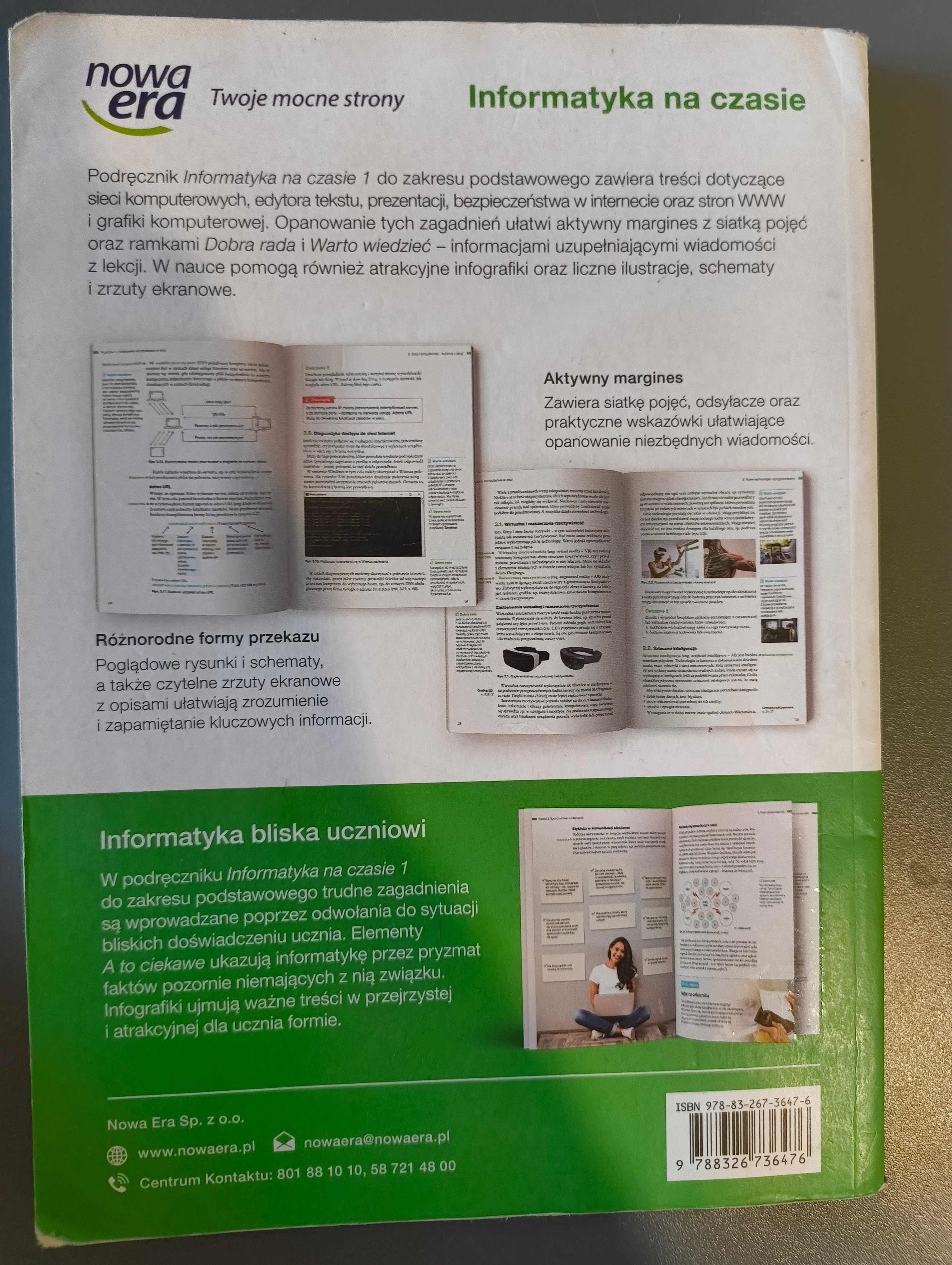 Podręcznik Informatyka na czasie 1 podstawa