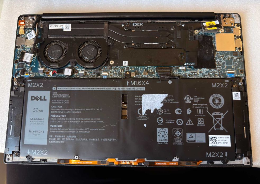 Dell XPS 13 9380 p/Peças