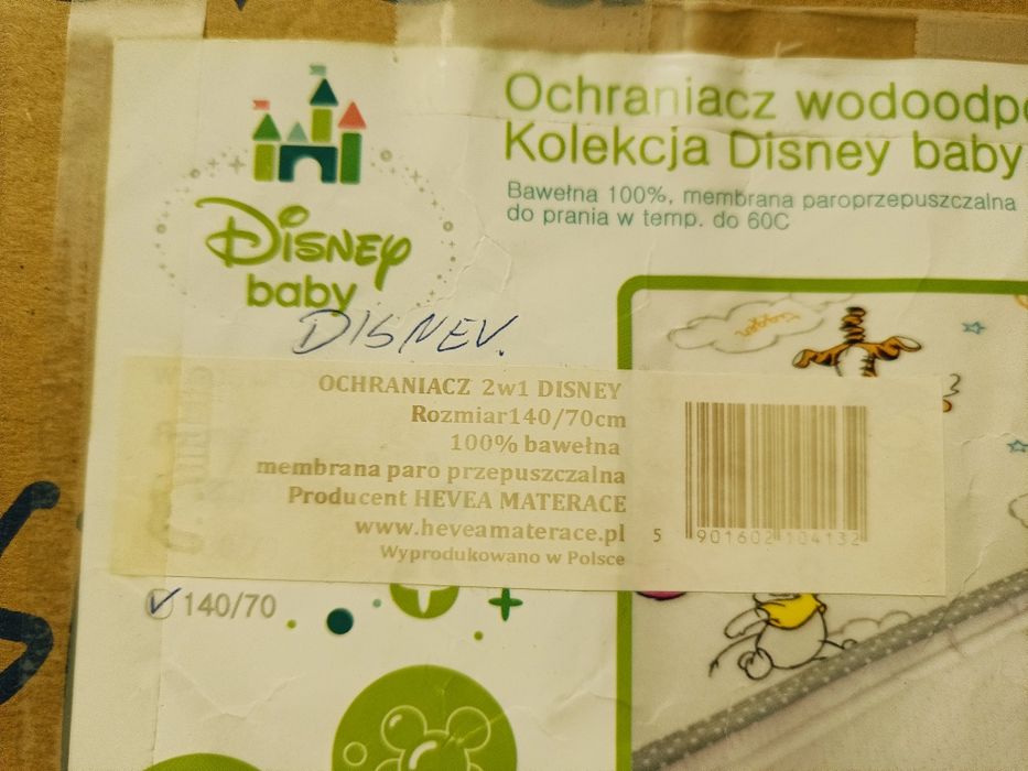 Ochraniacz wodoodporny do łóżeczka