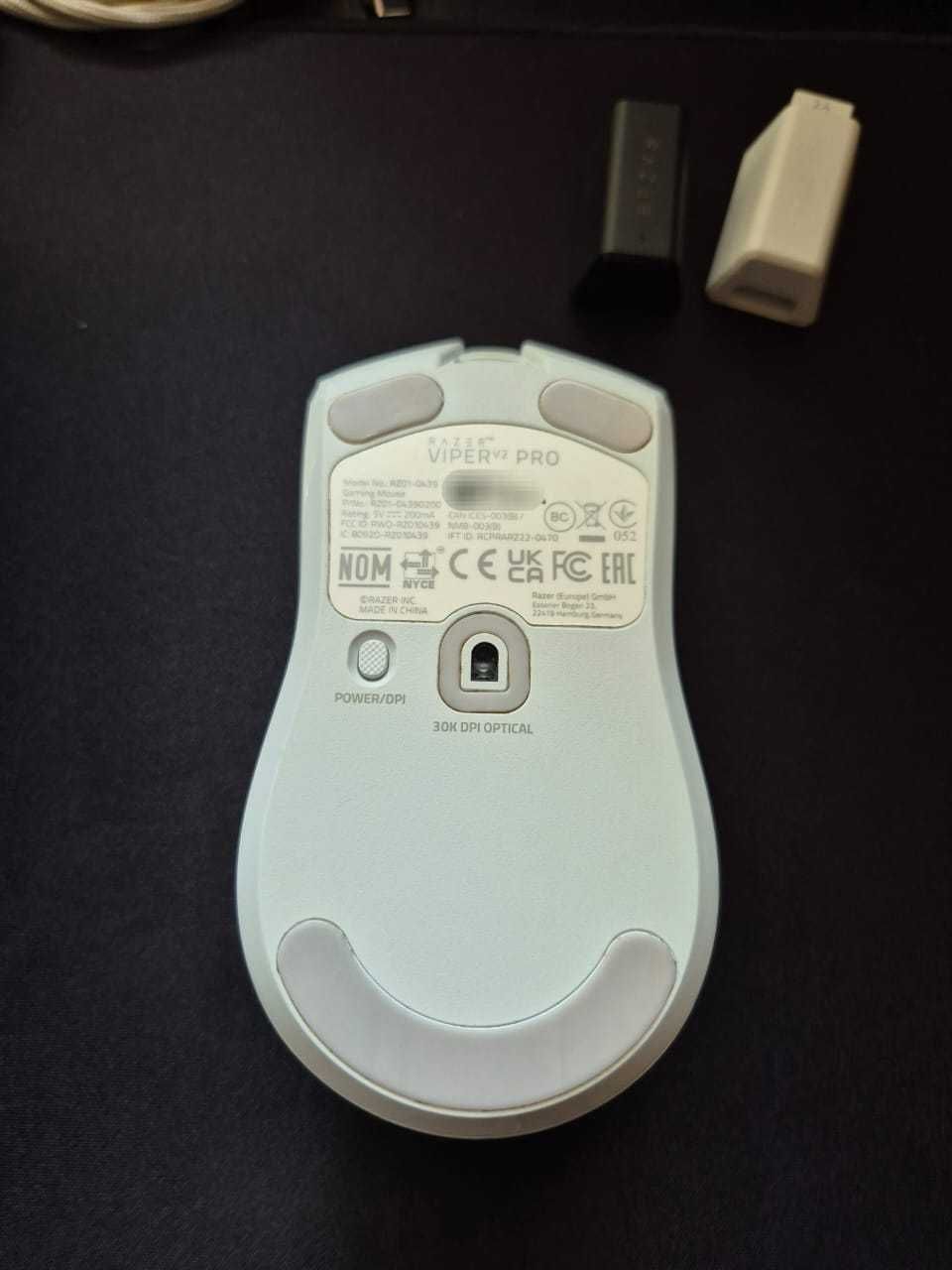 Миша Razer Viper V2 Pro White + Razer HyperPolling Wireless Dongle 8K