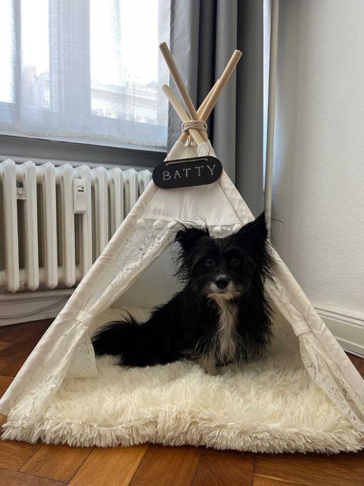 Namiot legowisko tipi posłanie dla psa kota z matą miękkie