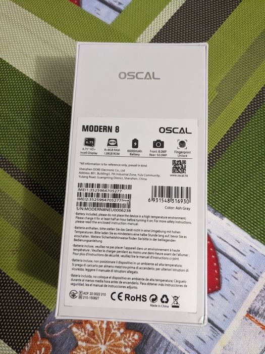Продам НОВИЙ Blackview OSCAL MODERN 8 Ash Gray. 8+8/128 GB.