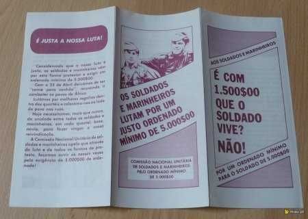 Histórico folheto propagandístico de 1975, impecável