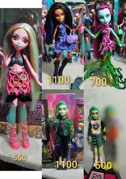 Ляльки монстер хай monster high Робекка Лагуна Гулія Поссі Дьюс