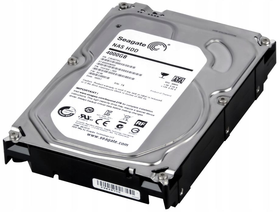 Dysk Twardy Seagate Enterprise Nas Hdd 4Tb Sata Iii 3,5" Uszkodzony