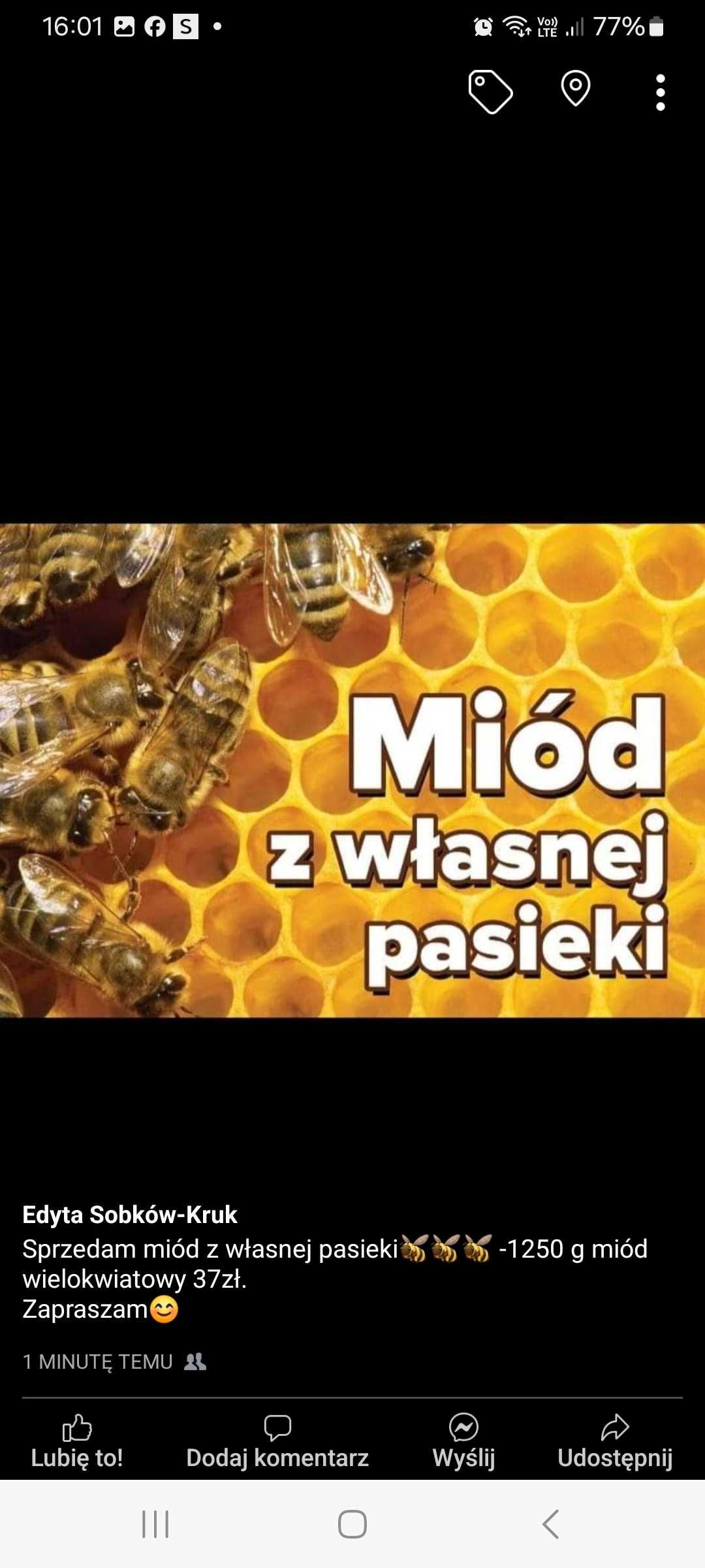 Miód wielokwiatowy 37zł