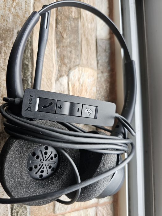 Headset Poly EncorePro 320 Stereo USB Preto