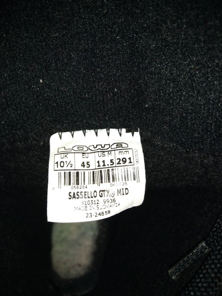 Ботинки Lowa Sassello мембрана Gore -Tex + утеплитель, подошва Vibram