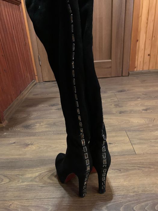 Ботфорди на каблуках