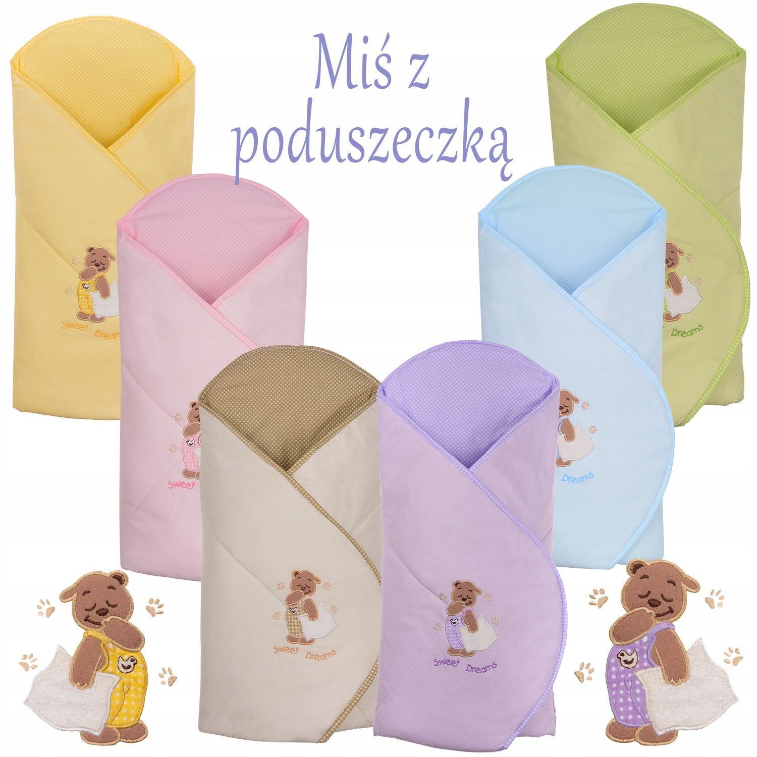Rożek Becik Niemowlęcy Z Wkładem Kokosowym Usztywniany Bawełna