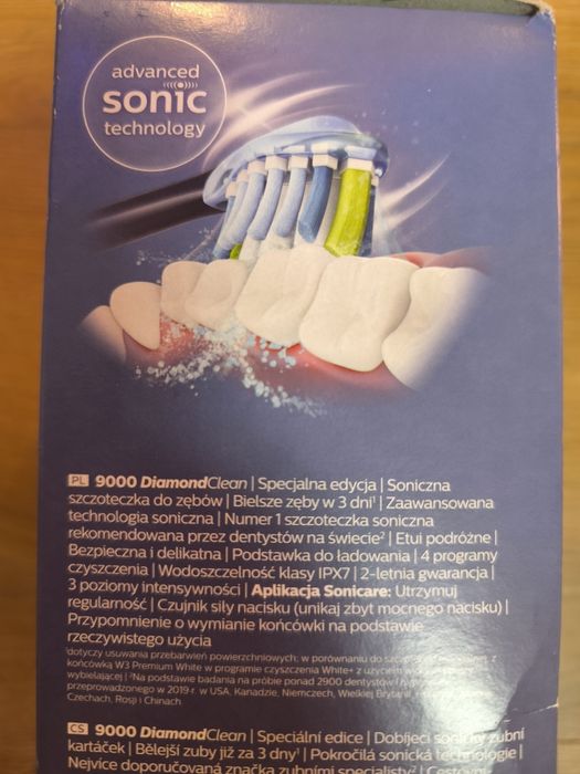 Szczoteczka Philips Sonicare 9000 DiamondClean XH9911/88 + 2 końcówki