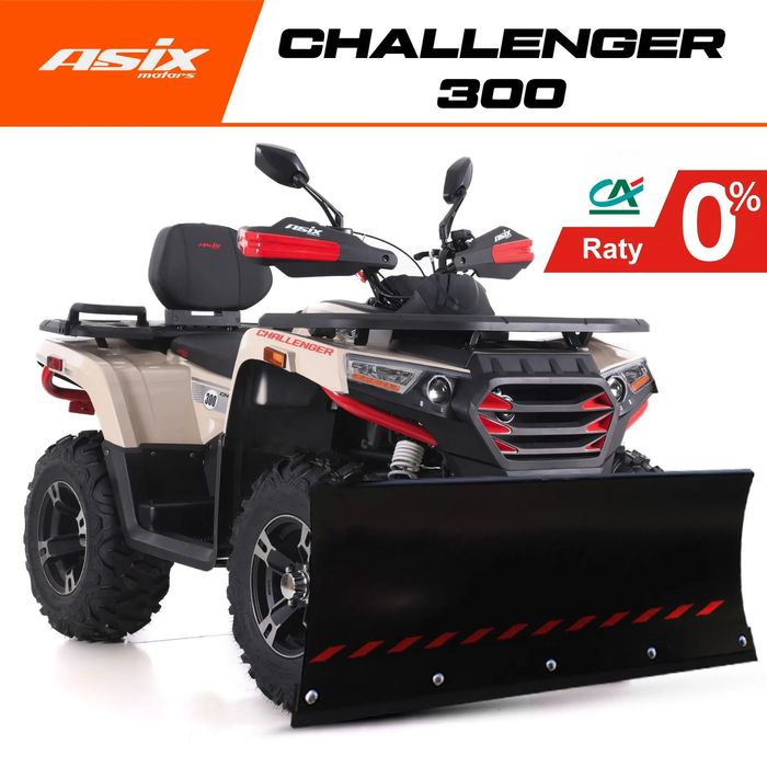 ASIX Inny QUAD 300 ASIX CHALLENGER homologacja drogowa wyciągarka hak transport