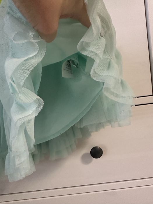 Miętowa warstwowa spódniczka tiulowa Cubus 122 / 128 tutu