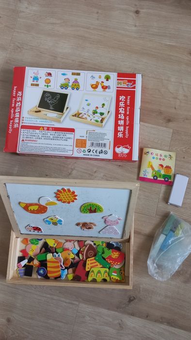 Tablica magnetyczna i kredowa 2w1