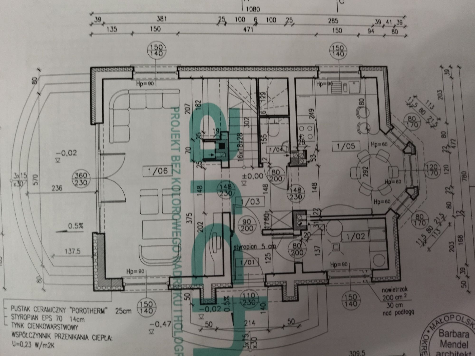 Projekt domu Archon Dom w Kolendrze 2 lustrzane odbicie