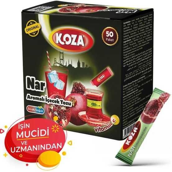 Турецький порошковий чай Koza (гранат) – 50 пакетиків
