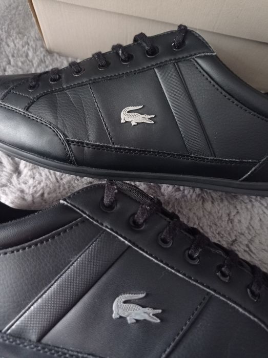 Buty Lacoste Chaymon rozmiar 45 czarne j. Nowe skórzane skóra męskie