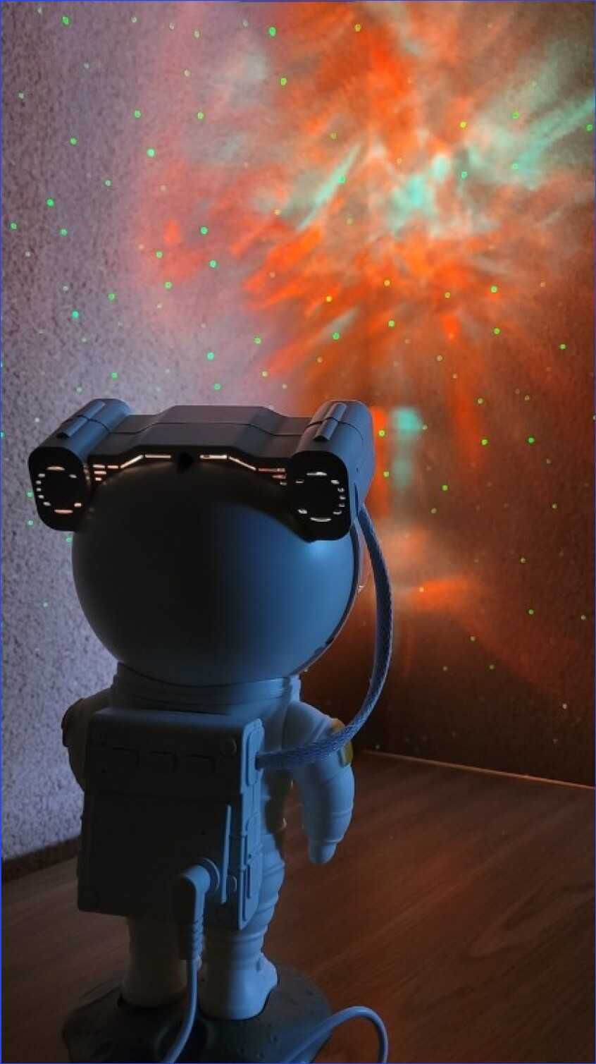 Астронавт h24 детский звездное небо с пультом космнавт ночник проектор