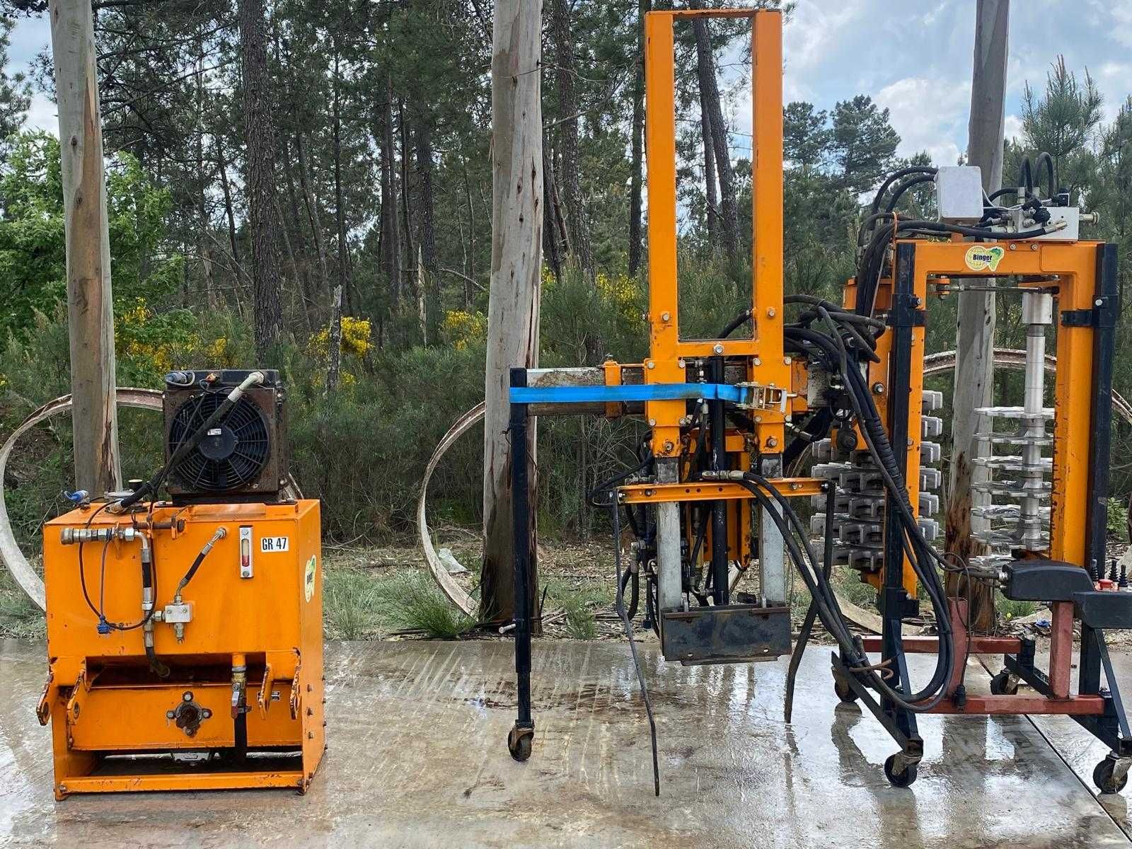 Máquina de pré-poda Binger + Máquina de limpeza de rebentos