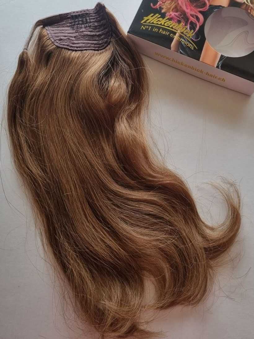 Clip in włosy naturalne średni blond 240 gram GRATIS