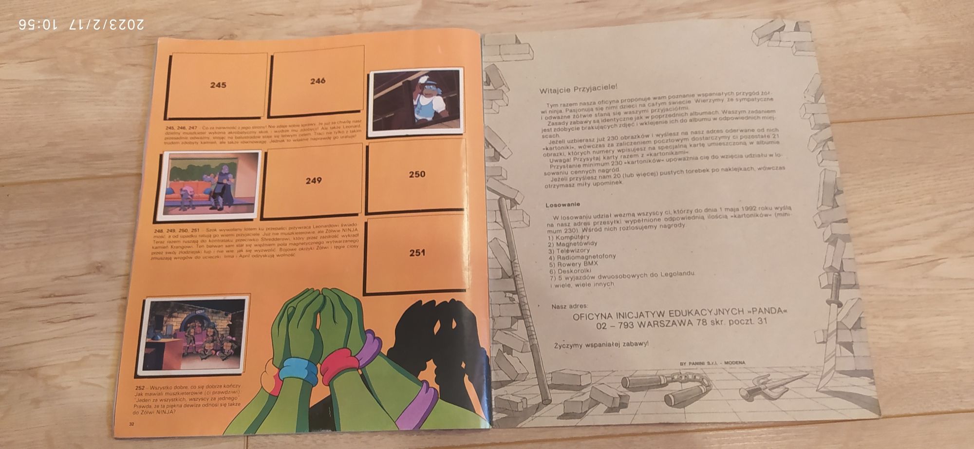 Album Panini 1990 Teenage Mutant Ninja Turtles Żółwie Ninja Stan BDB