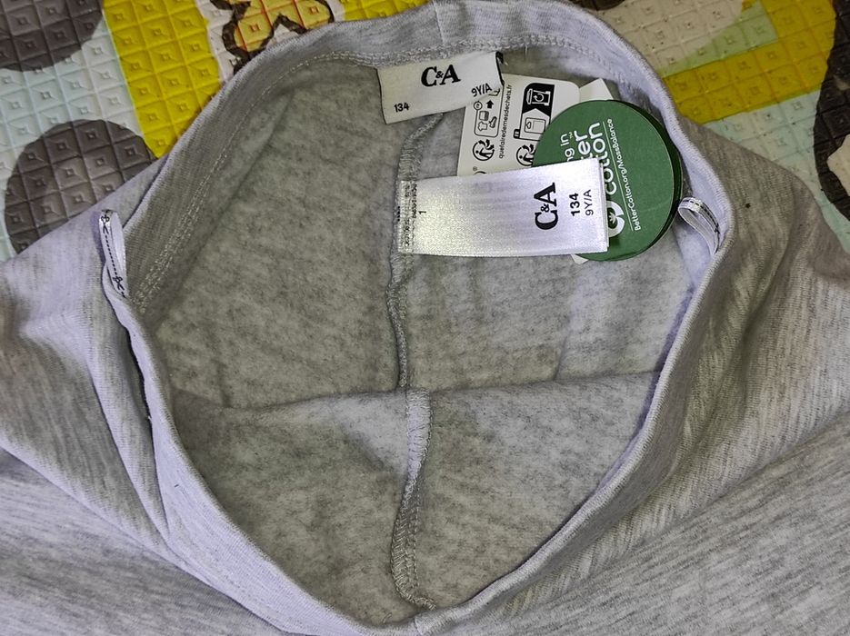 Nowe, legginsy, getry dla dziewczynki, lekko ocieplane, 122/128, c&a