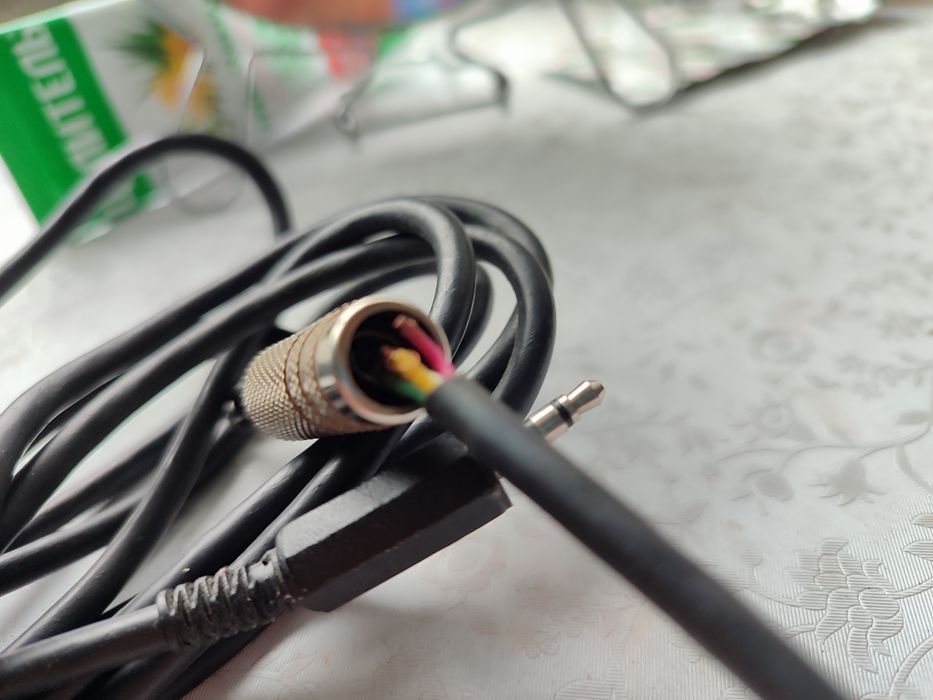 Шнур и штекер/ адаптер/ патч двойной для электрогитары