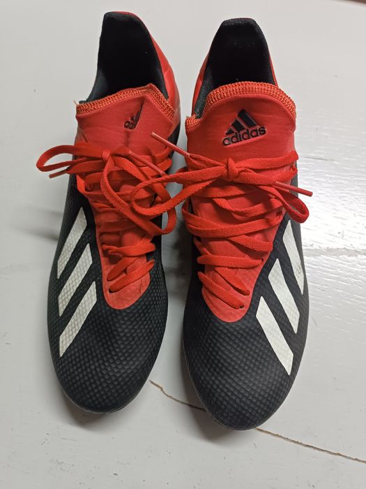 Adidas x 18.1 fg pretas e vermelhas