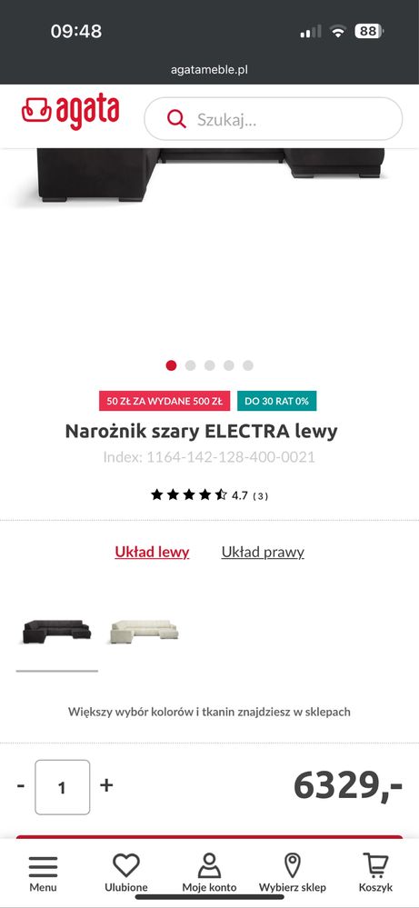 Narożnik ELECTRA