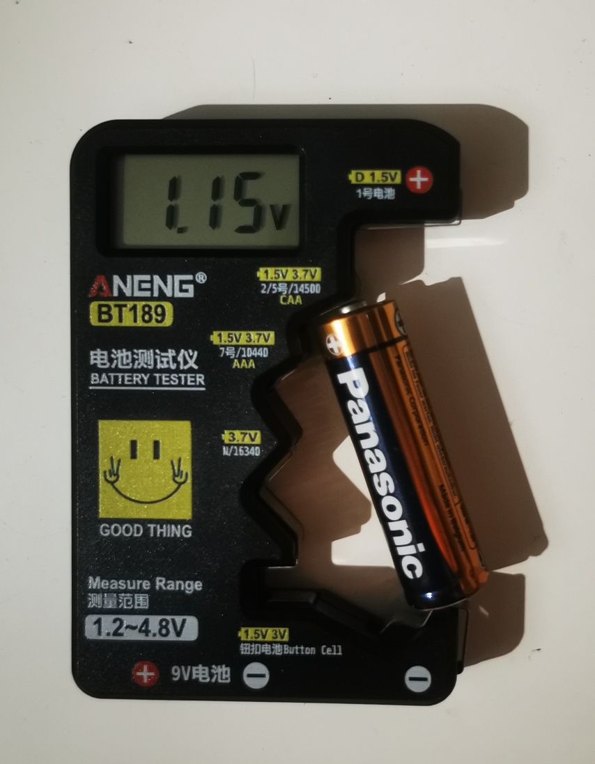 Máquina para testar pilhas