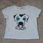 Bluzka. T-shirt z cekinowym pieskiem