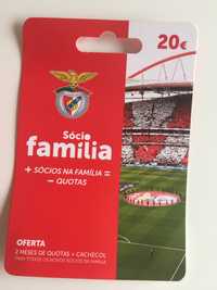 Kit sócio SLB Benfica com 24€ quotas + cachecol
