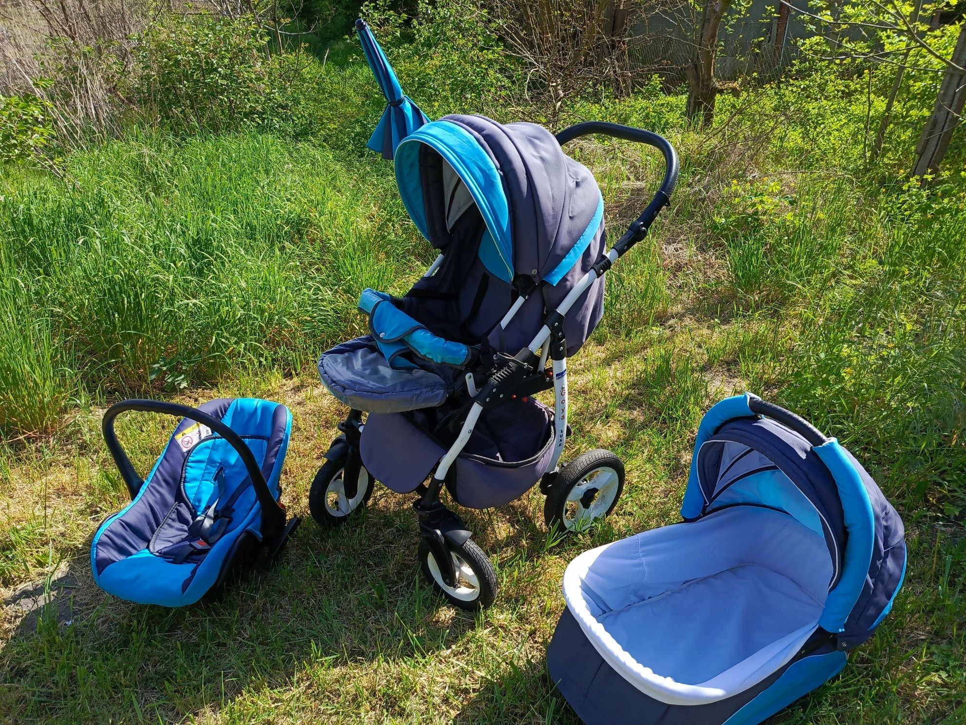Wózek dziecięcy wielofunkcyjny   Baby Rossy Goya X3 Deluxe zestaw 3w1
