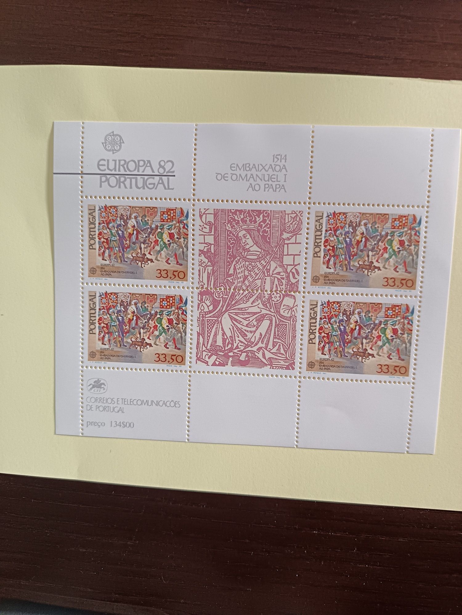 Bloco número 44 MNH sem sinal de charneira
