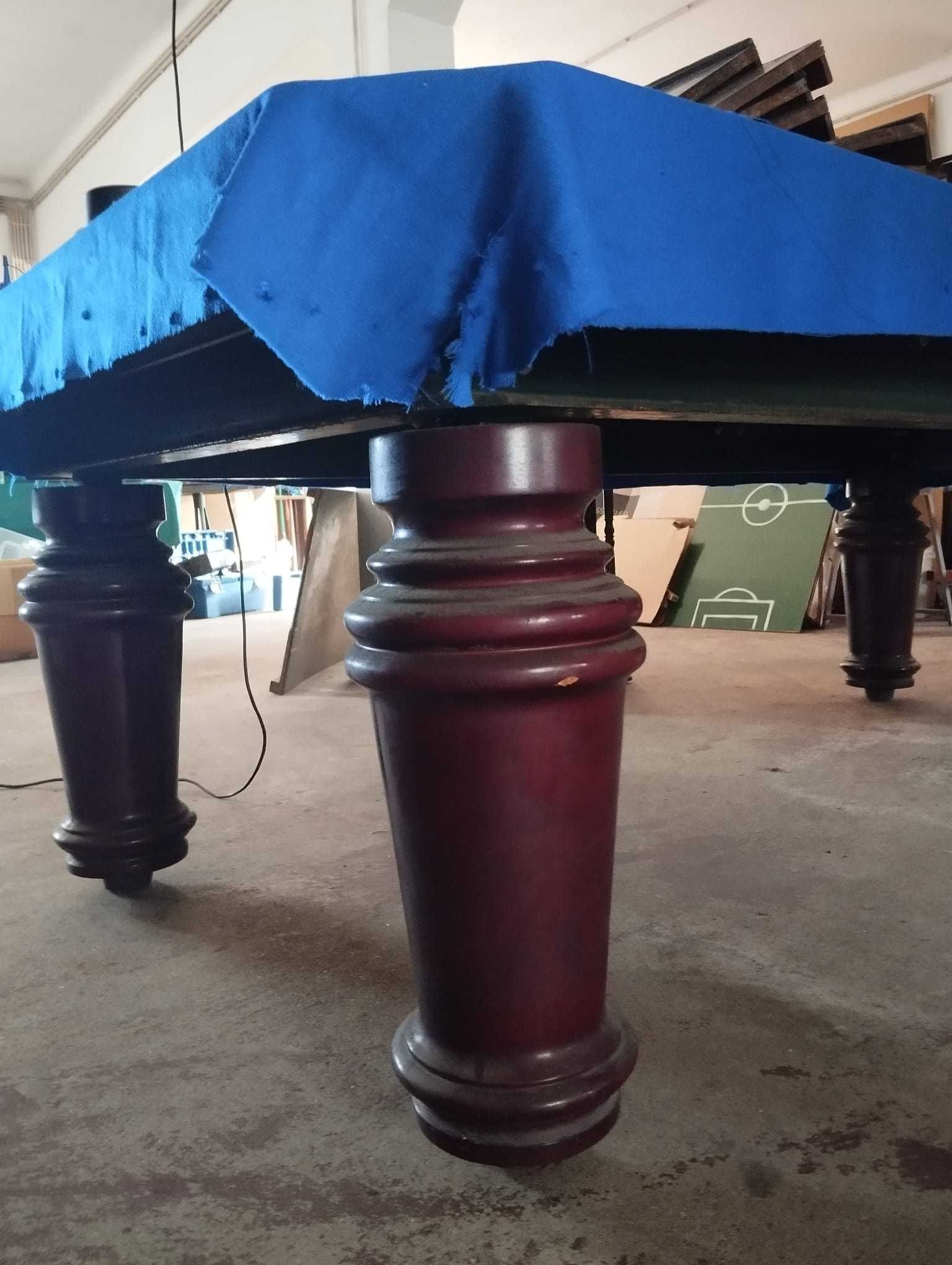 Bilhar de snooker USADO perna redonda.